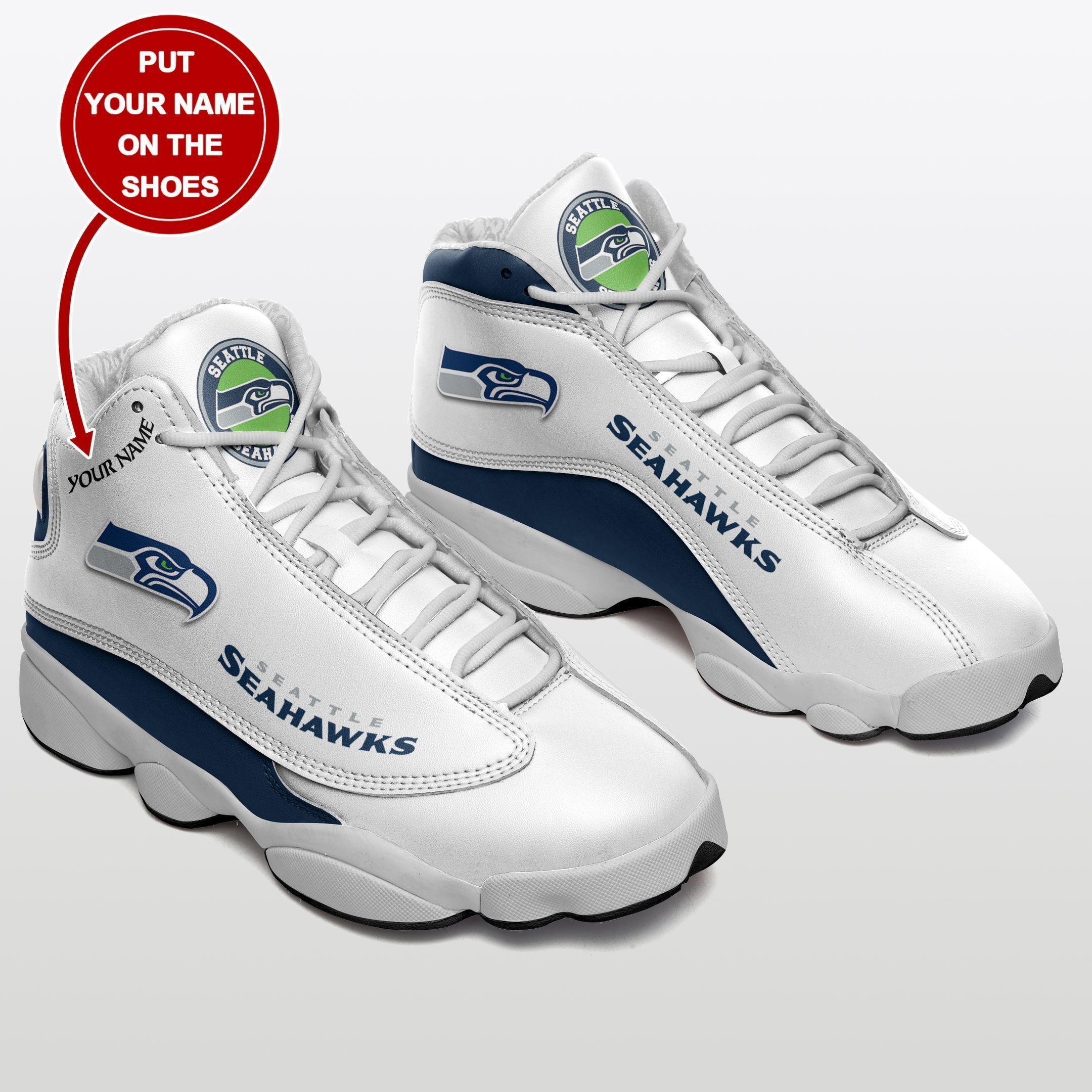 Seattle Seahawks NFL AJ13 Sneakers Shoes For Men And Women Calebmatthewhans