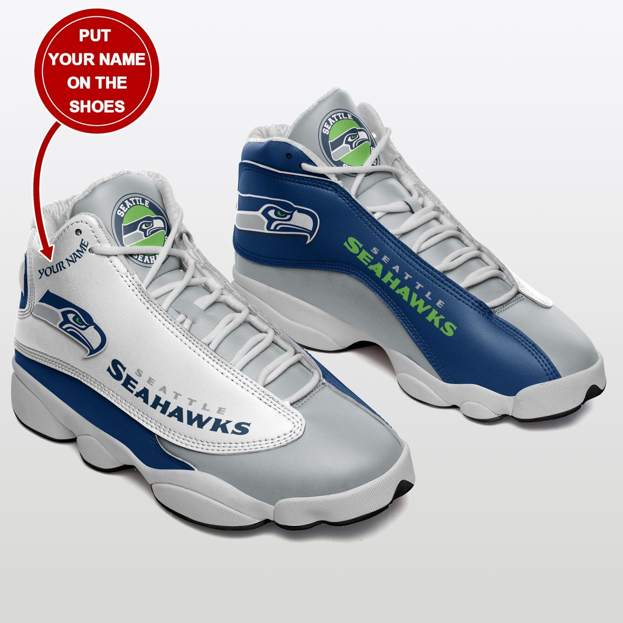 Seattle Seahawks NFL AJ13 Sneakers Shoes For Men And Women Calebmatthewhans
