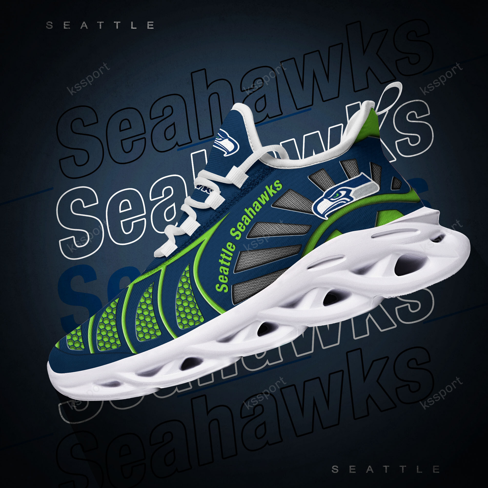Seattle Seahawks NFL Max Soul Shoes Sneakers For Men And Women Calebmatthewhans