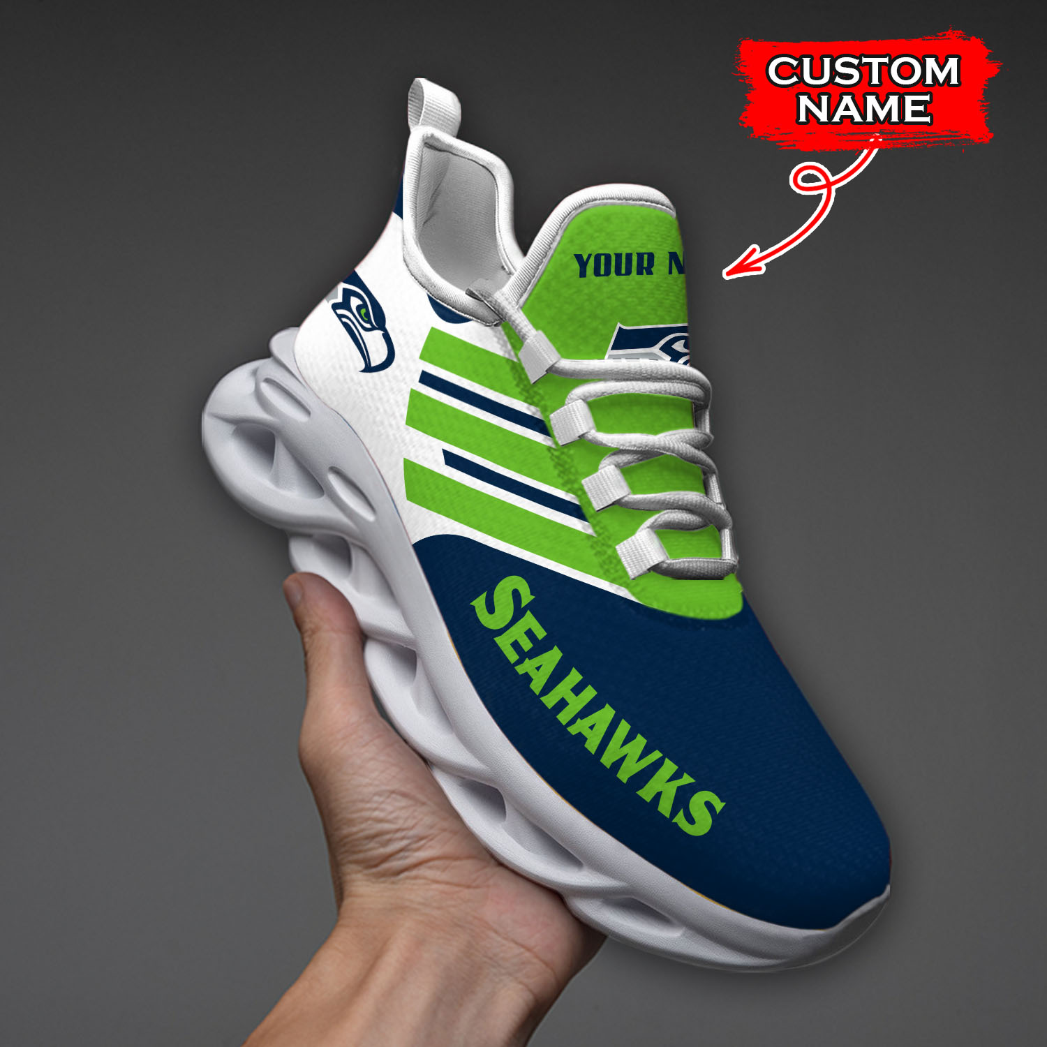 Seattle Seahawks NFL Max Soul Shoes Sneakers For Men And Women Calebmatthewhans