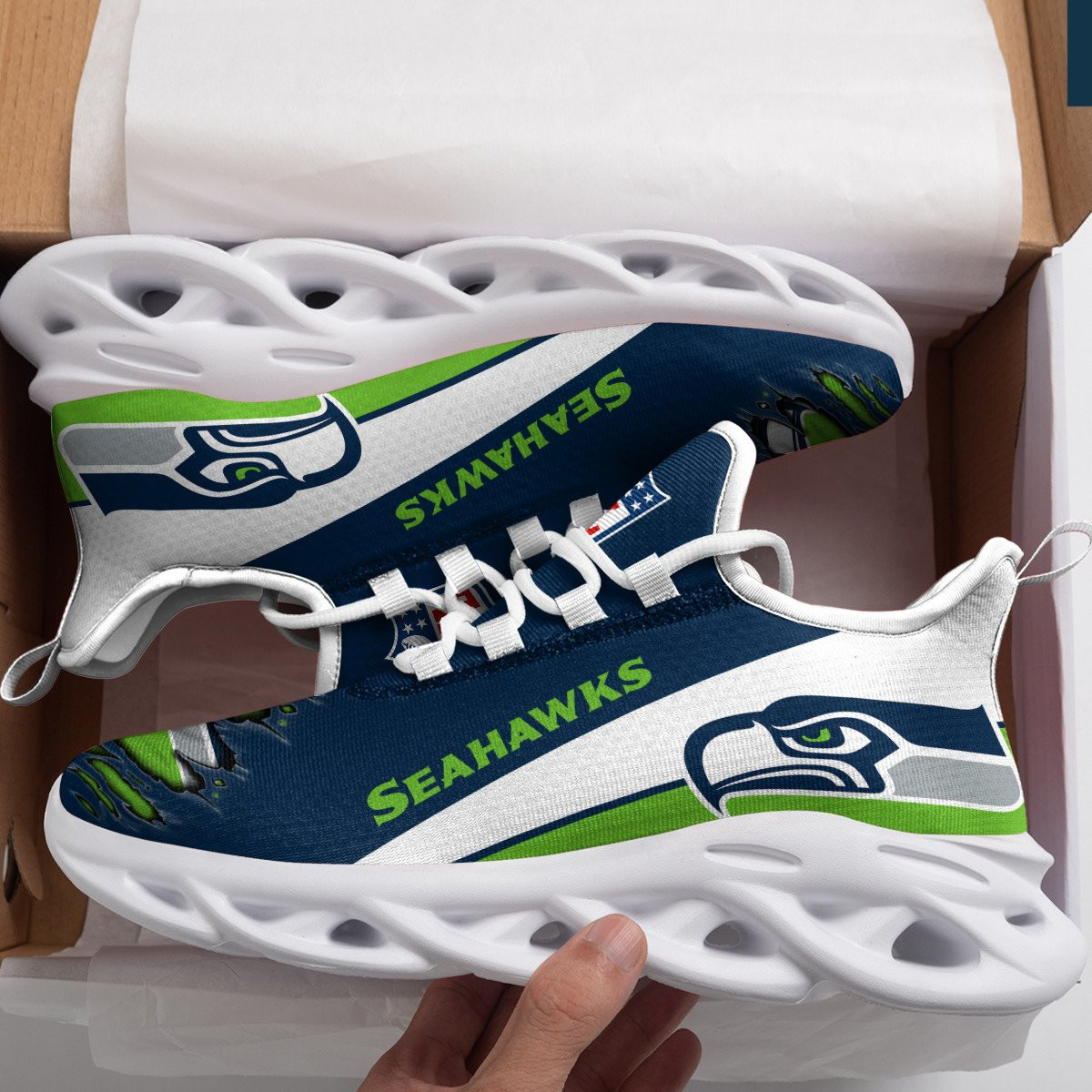 Seattle Seahawks NFL Max Soul Shoes Sneakers For Men And Women Calebmatthewhans