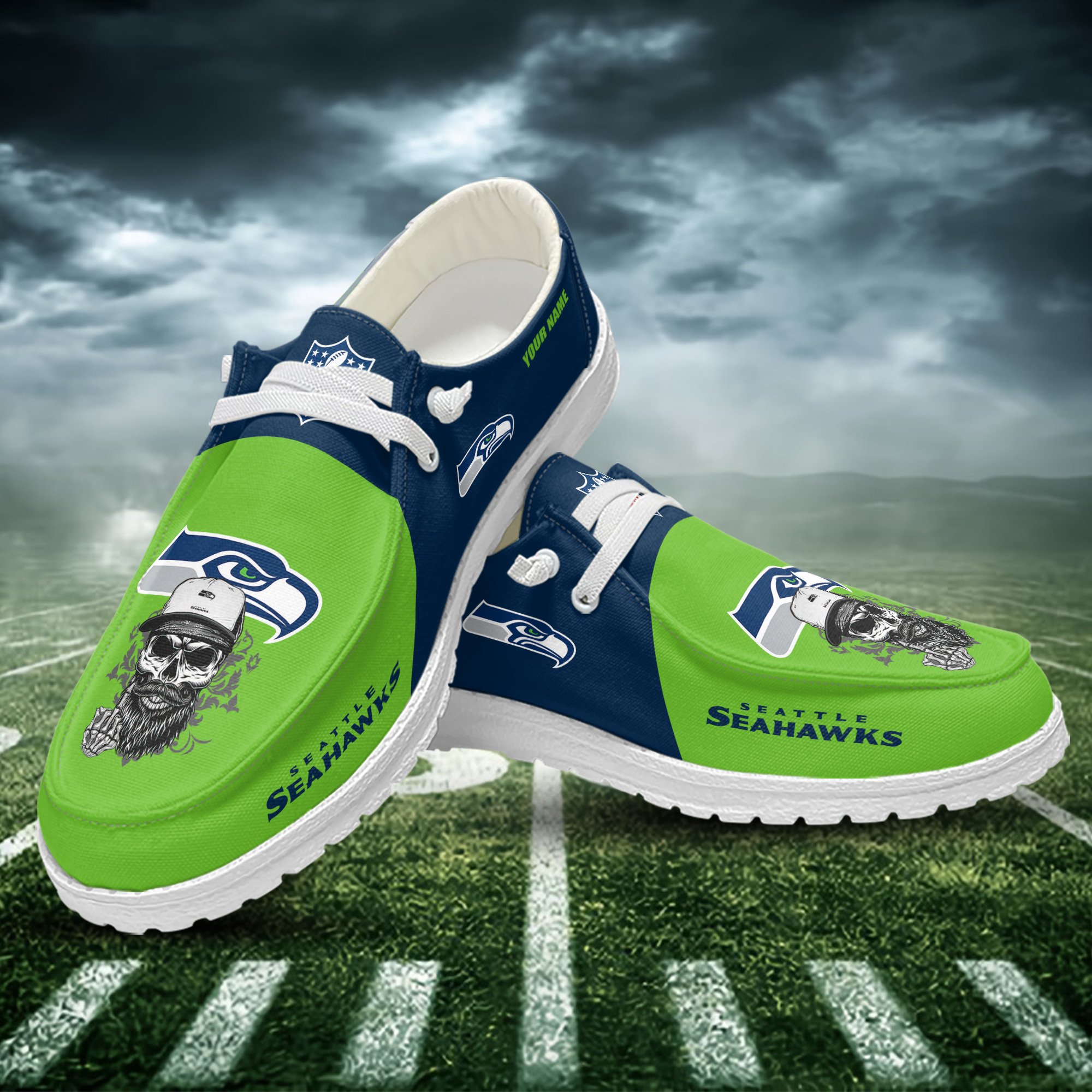 Seattle Seahawks Personalized Hey Dude Shoes For Men And Women Calebmatthewhans