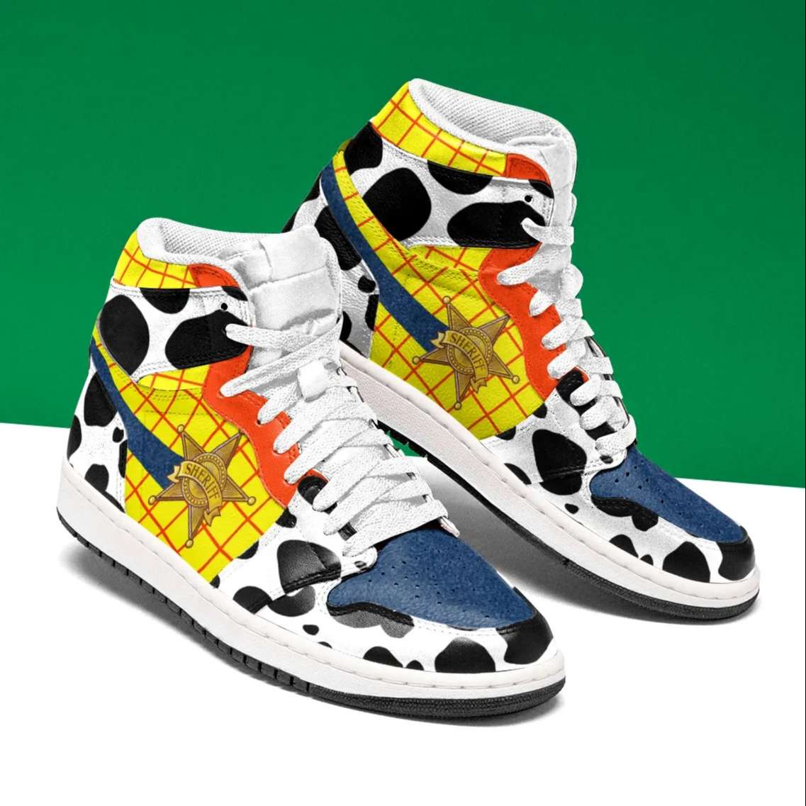 Sheriff Woody AJ1 High Sneakers Shoes For Men And Women Calebmatthewhans