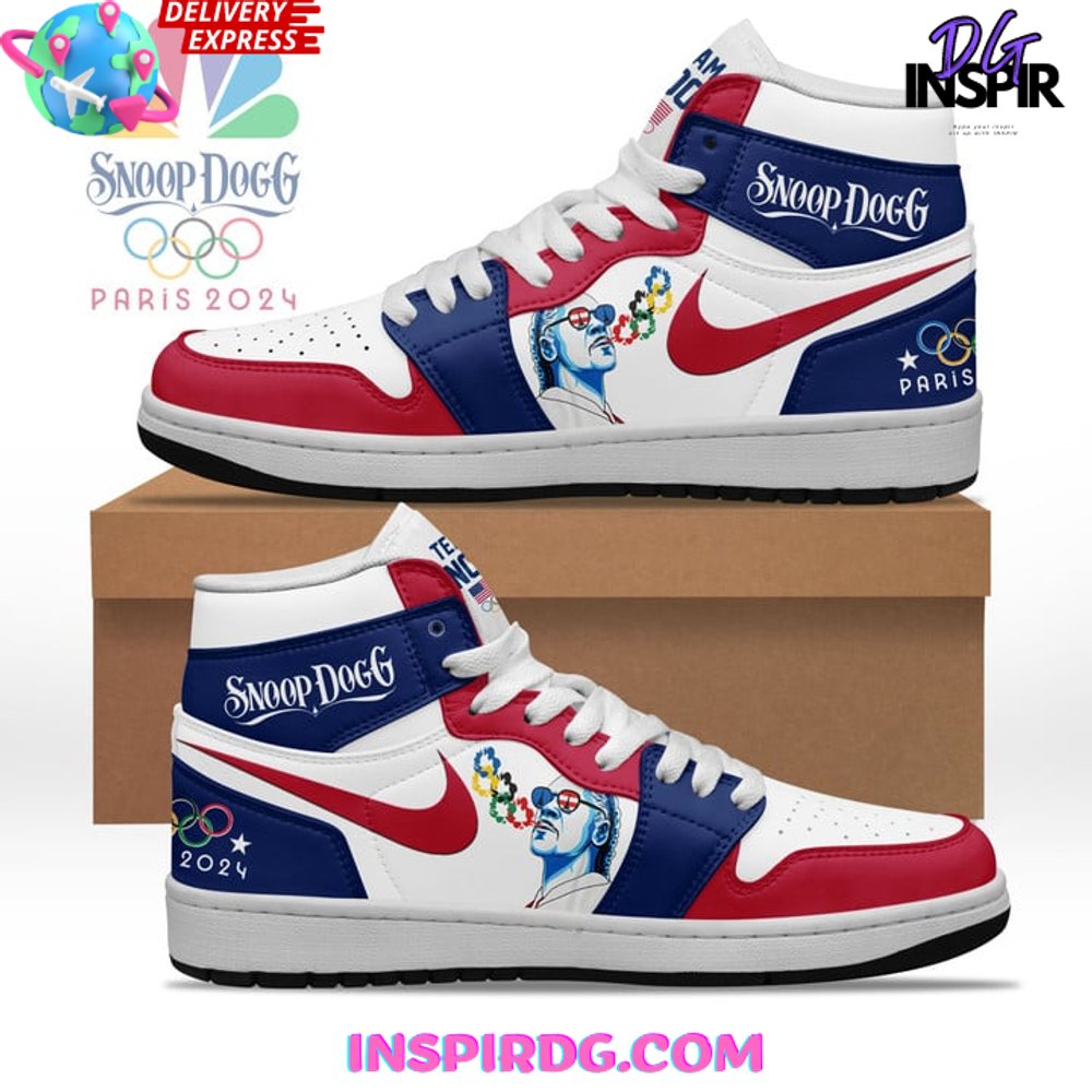 Snoop Dogg x Olympic Paris AJ1 High Sneakers Shoes For Men And Women Calebmatthewhans
