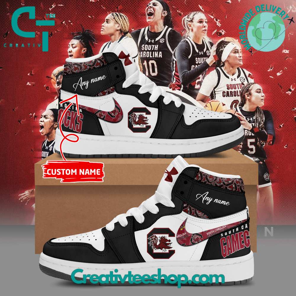 South Carolina Gamecocks AJ1 High Sneakers Shoes For Men And Women Calebmatthewhans