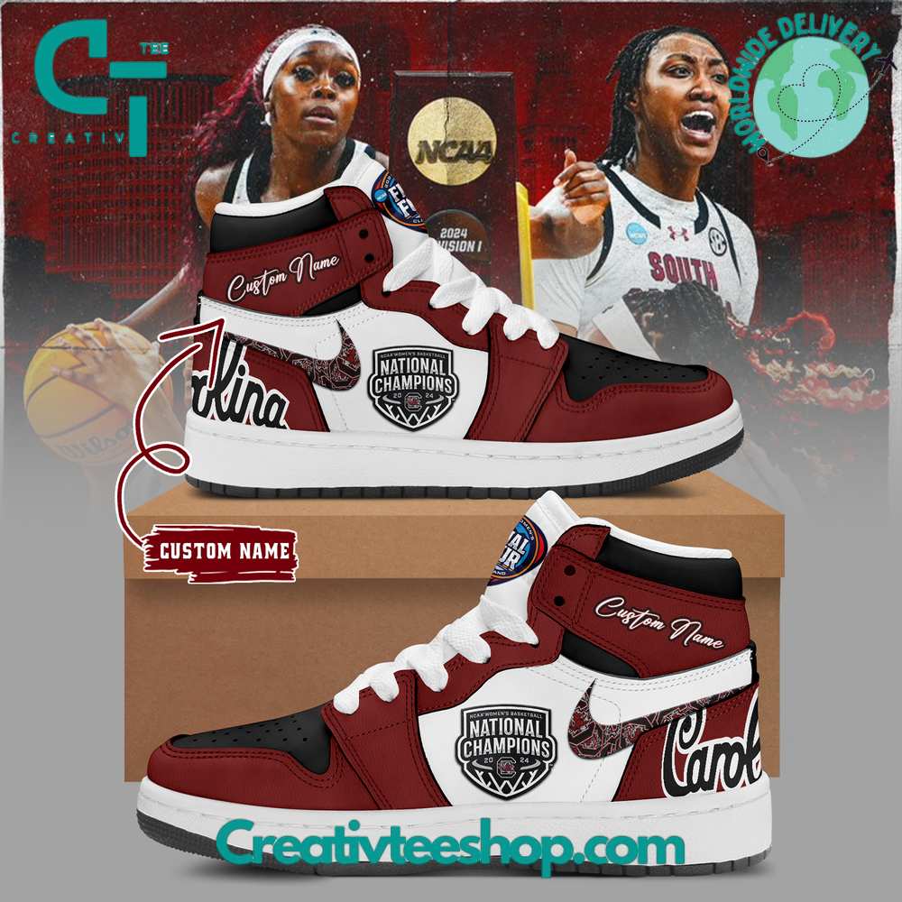 South Carolina Gamecocks AJ1 High Sneakers Shoes For Men And Women Calebmatthewhans