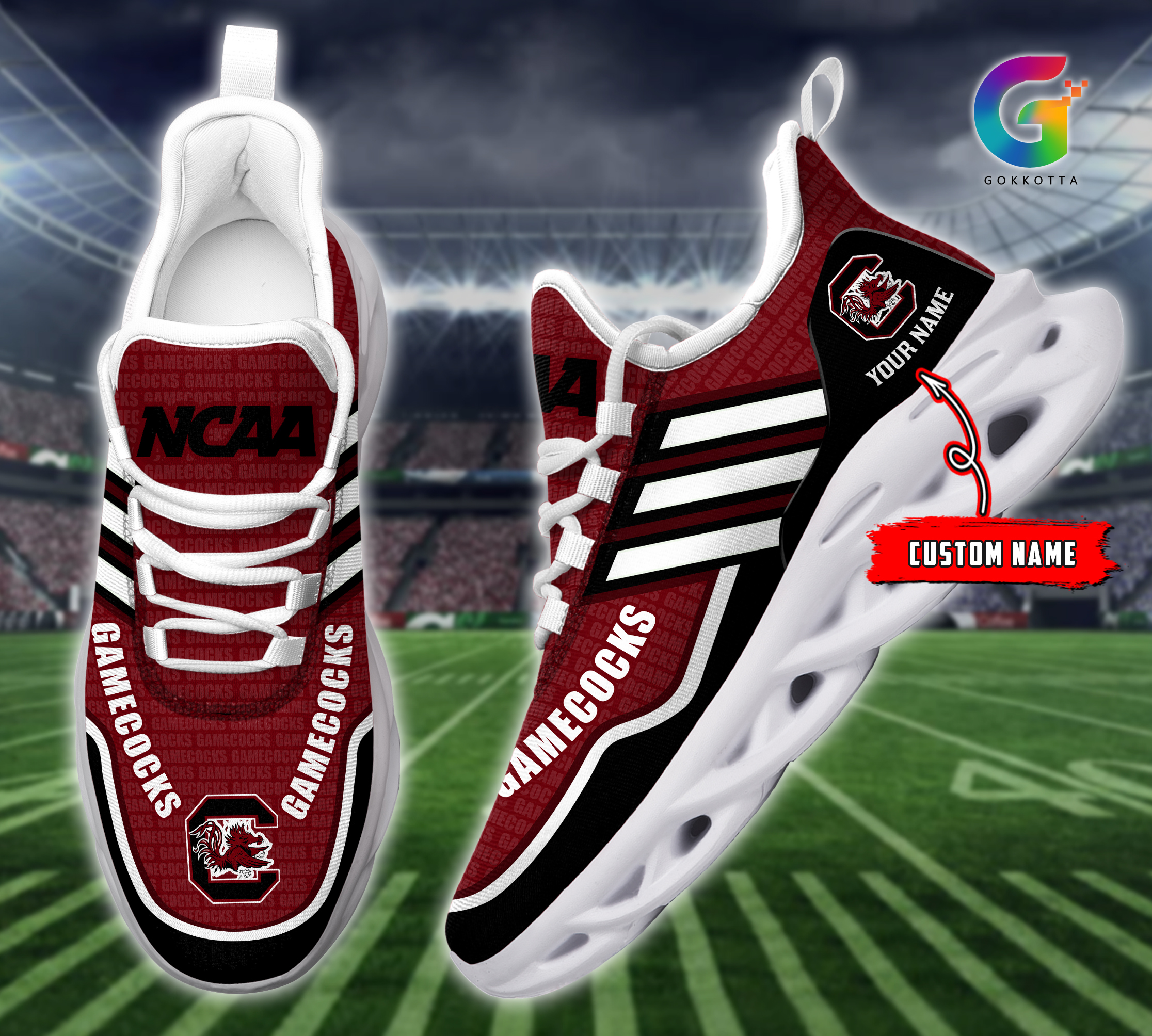 South Carolina Gamecocks NCAA Max Soul Shoes Sneakers For Men And Women Calebmatthewhans
