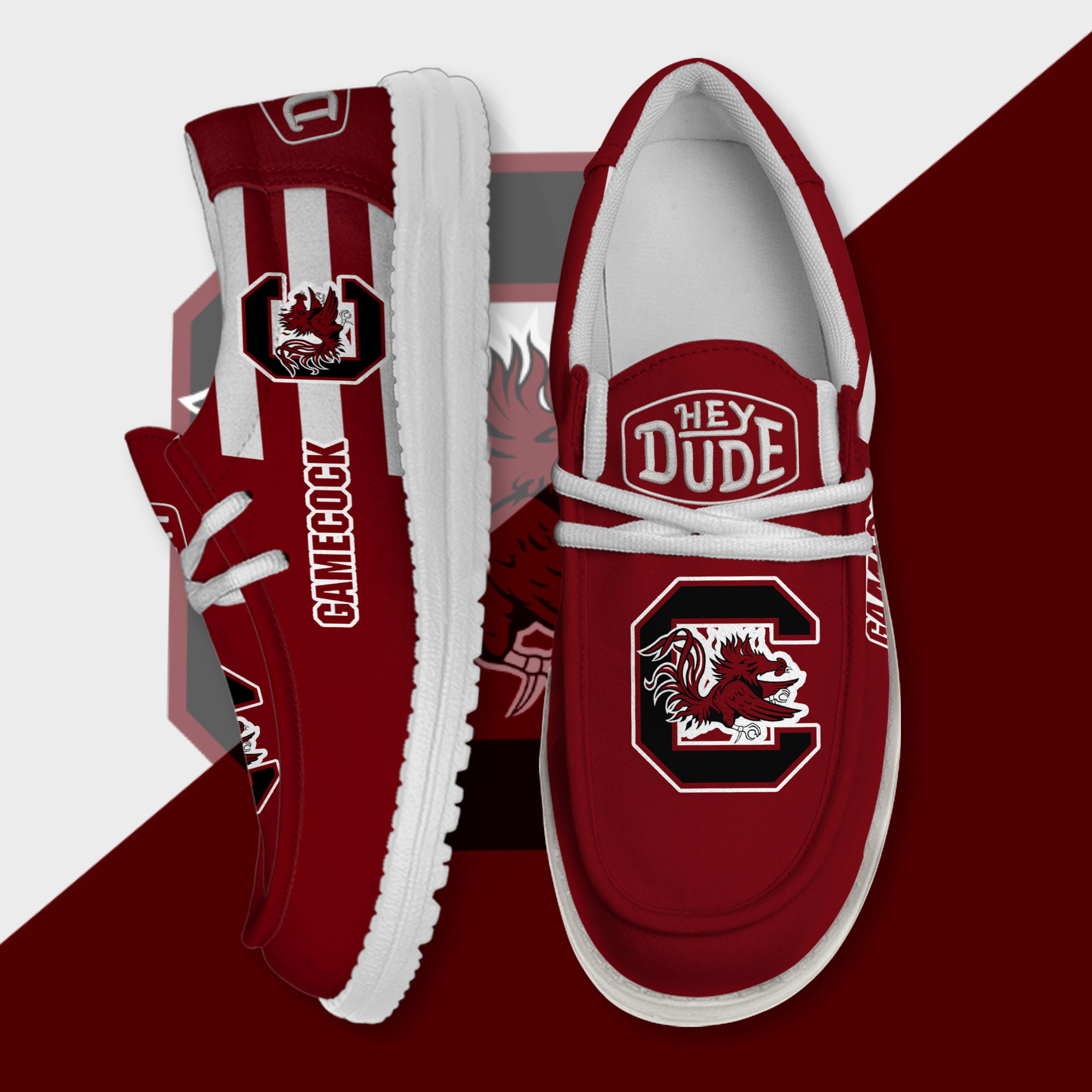 South Carolina Gamecocks Personalized Hey Dude Shoes For Men And Women Calebmatthewhans