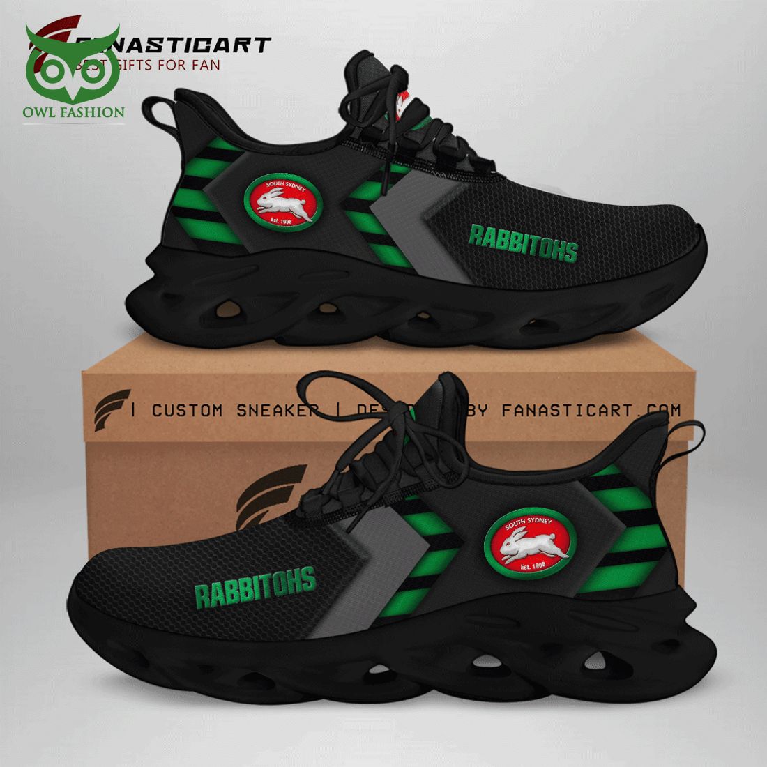 South Sydney Rabbitohs Max Soul Shoes Sneakers For Men And Women Calebmatthewhans