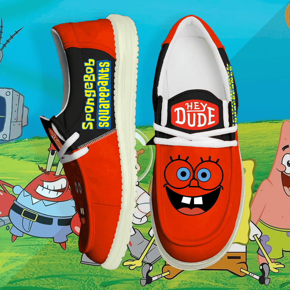 SpongeBob SquarePants Personalized Hey Dude Shoes For Men And Women Calebmatthewhans
