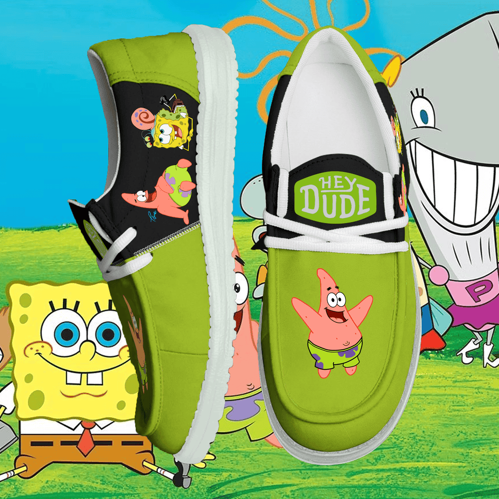 SpongeBob SquarePants Personalized Hey Dude Shoes For Men And Women Calebmatthewhans