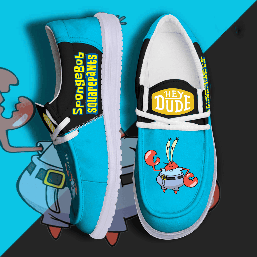 SpongeBob SquarePants Personalized Hey Dude Shoes For Men And Women Calebmatthewhans