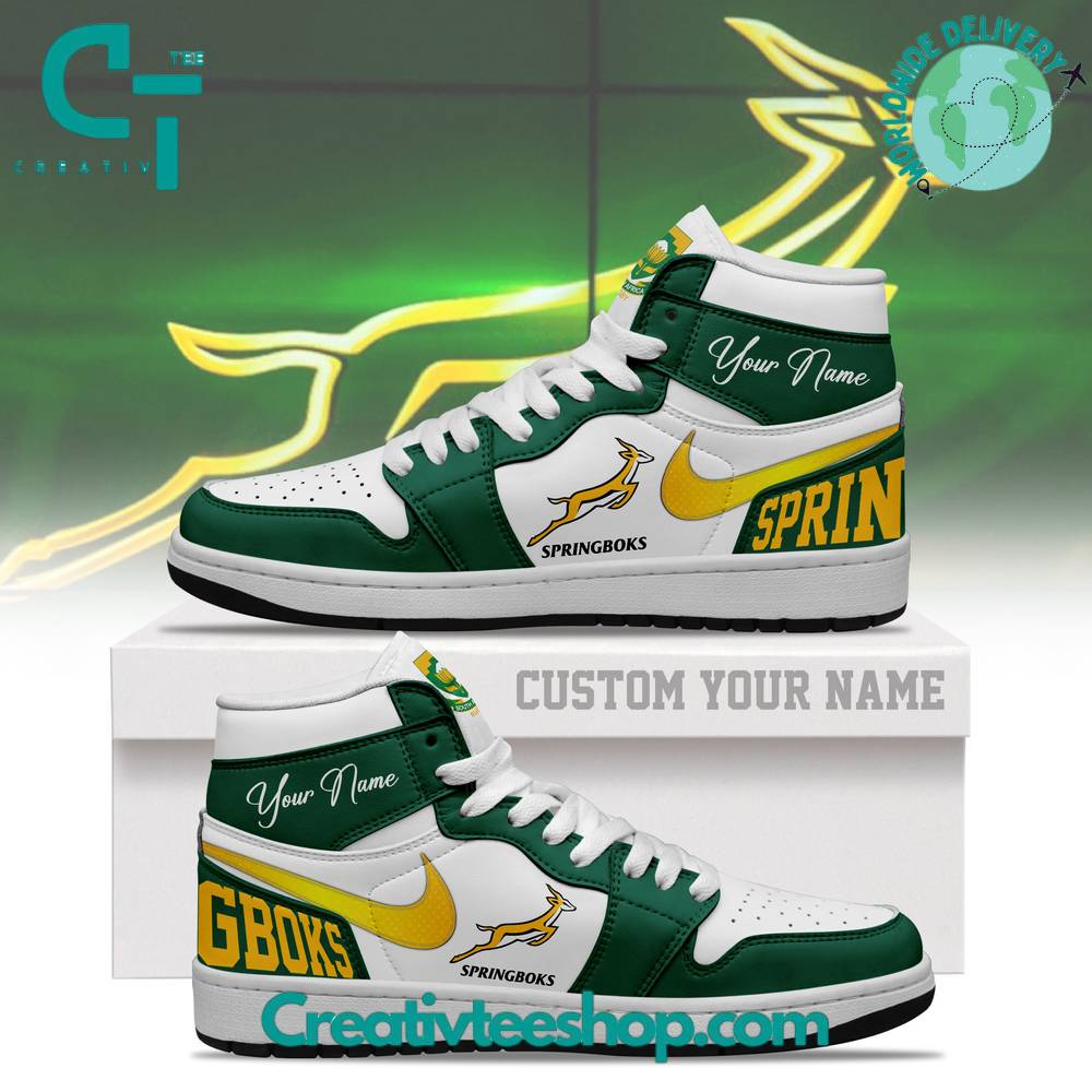 Springboks Rugby Union AJ1 High Sneakers Shoes For Men And Women Calebmatthewhans