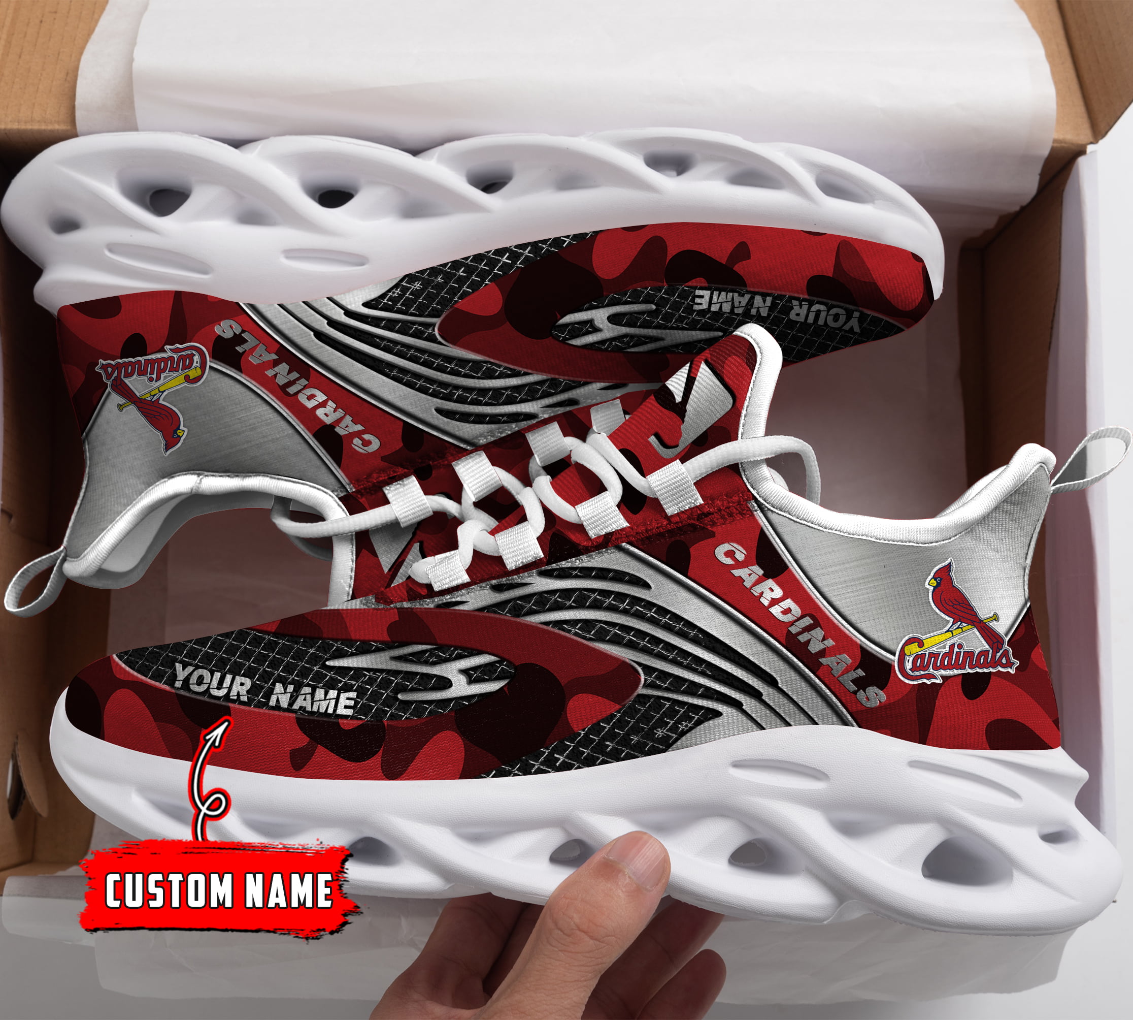 St Louis Cardinals MLB Max Soul Shoes Sneakers For Men And Women Calebmatthewhans