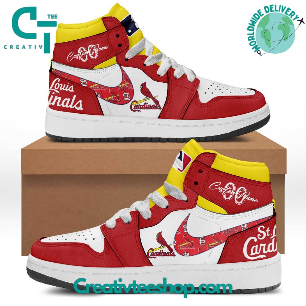 St. Louis Cardinals AJ1 High Sneakers Shoes For Men And Women Calebmatthewhans