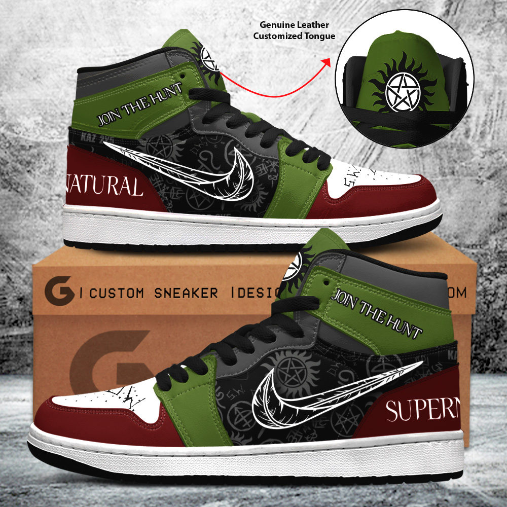 Supernatural AJ1 High Sneakers Shoes For Men And Women Calebmatthewhans