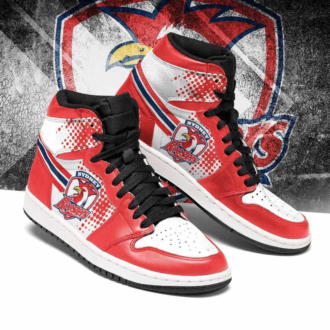 Sydney Roosters NRL AJ1 High Sneakers Shoes For Men And Women Calebmatthewhans