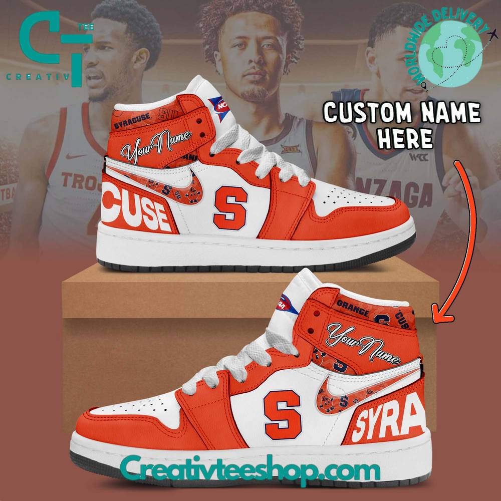 Syracuse Orange AJ1 High Sneakers Shoes For Men And Women Calebmatthewhans