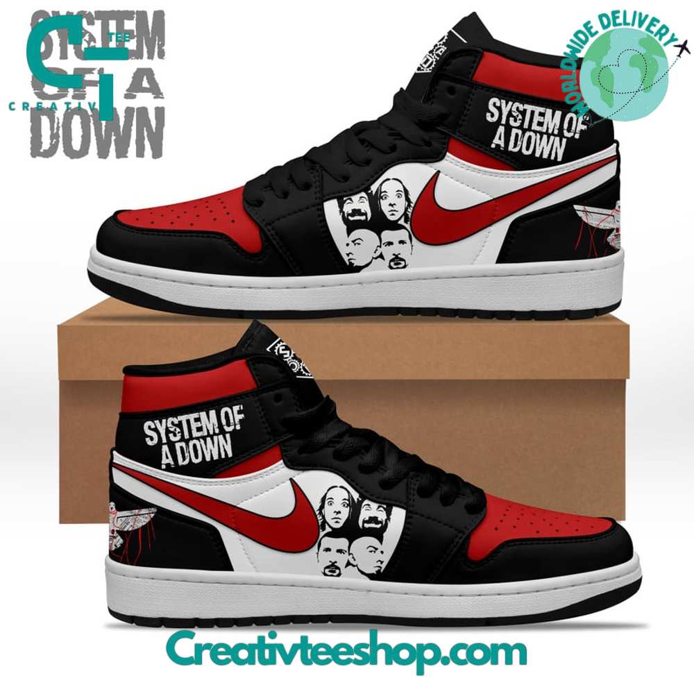 System Of A Down AJ1 High Sneakers Shoes For Men And Women Calebmatthewhans