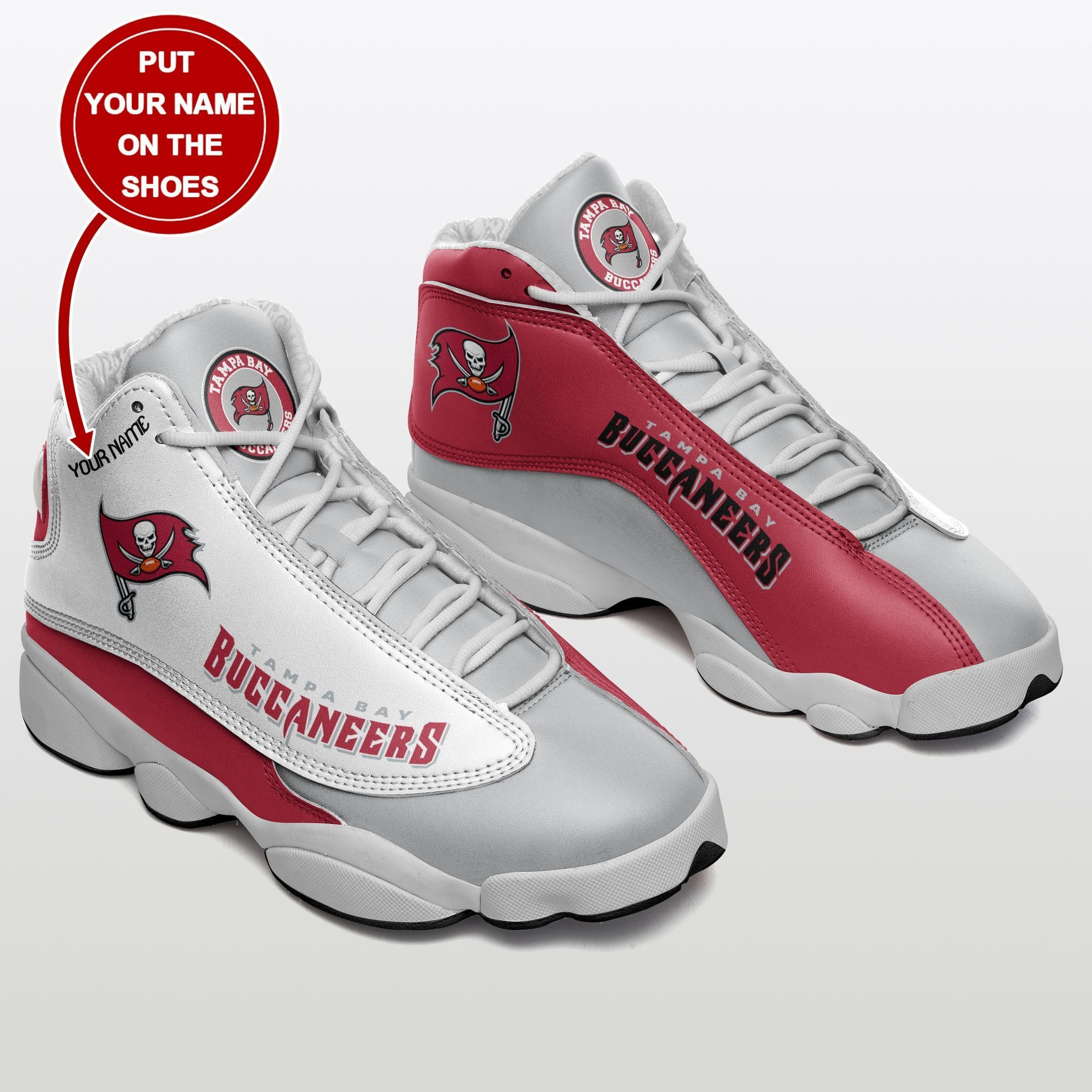 Tampa Bay Buccaneers NFL AJ13 Sneakers Shoes For Men And Women Calebmatthewhans
