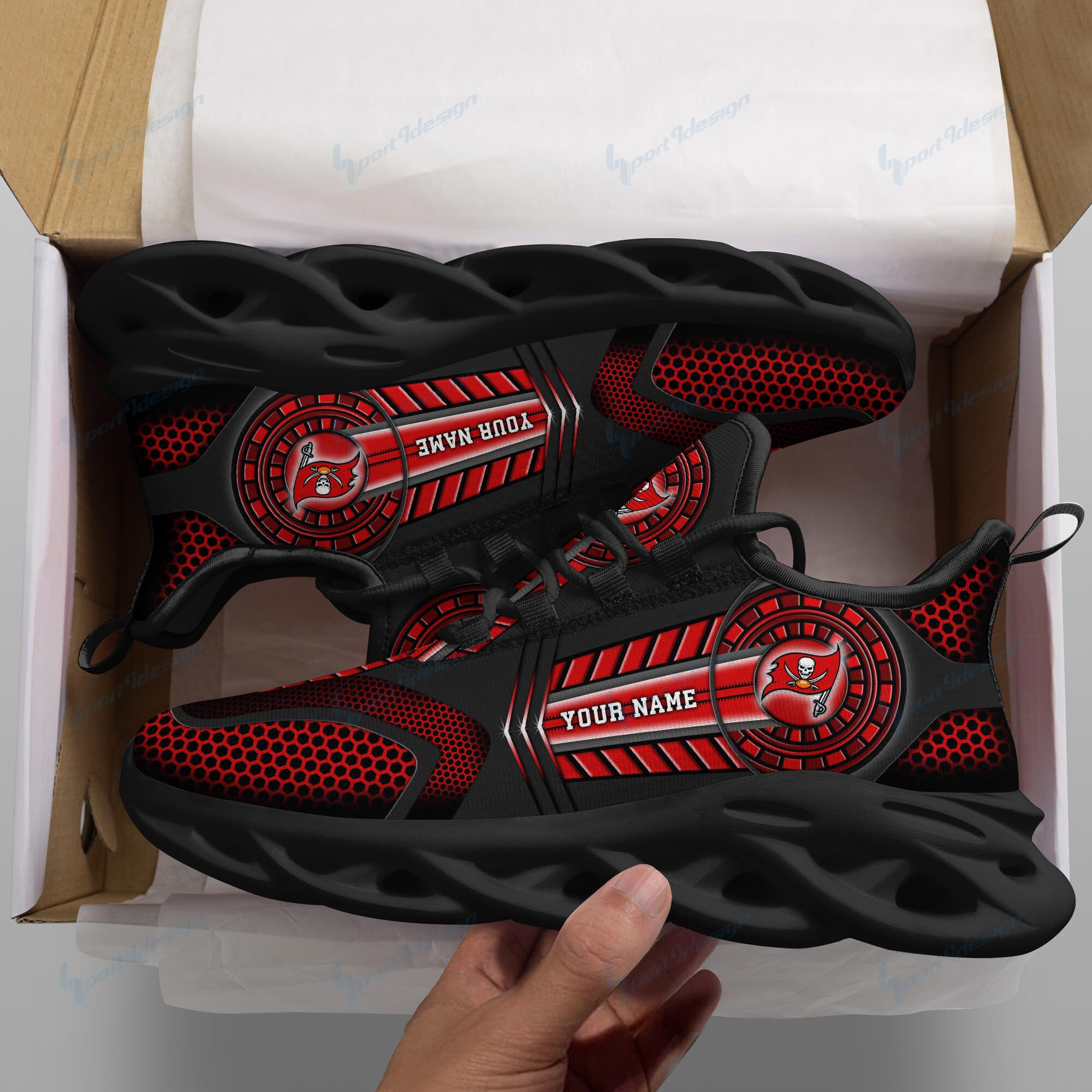 Tampa Bay Buccaneers NFL Max Soul Shoes Sneakers For Men And Women Calebmatthewhans