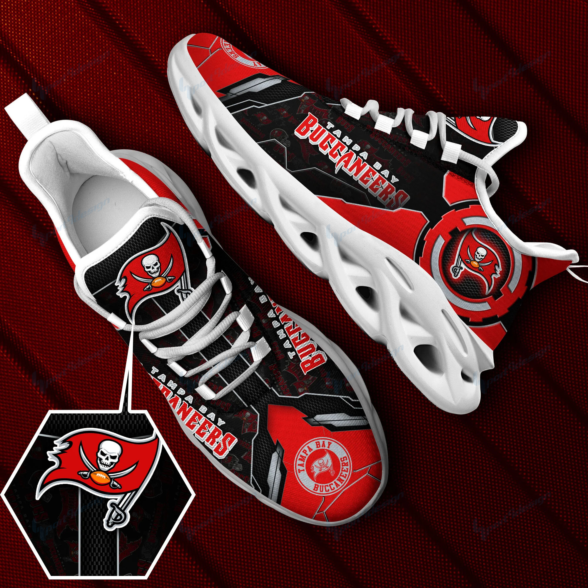 Tampa Bay Buccaneers NFL Max Soul Shoes Sneakers For Men And Women Calebmatthewhans