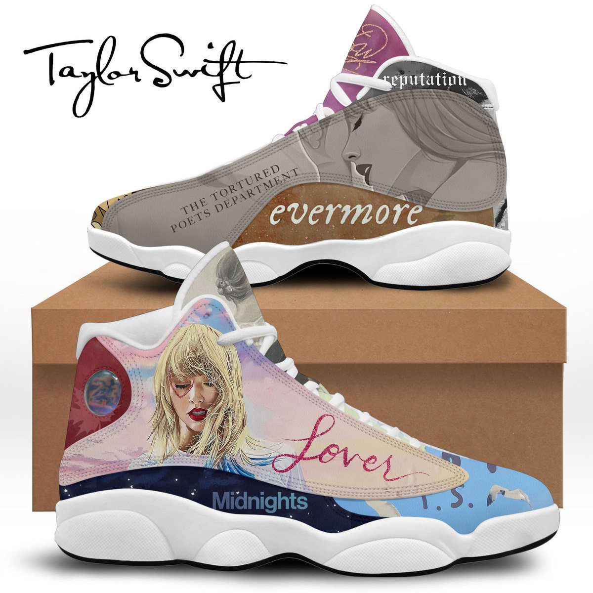 Taylor Swift AJ13 Sneakers Shoes For Men And Women Calebmatthewhans