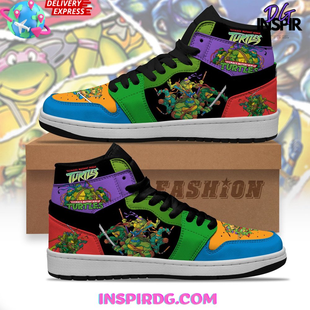 Teenage Mutant Ninja Turtle AJ1 High Sneakers Shoes For Men And Women Calebmatthewhans