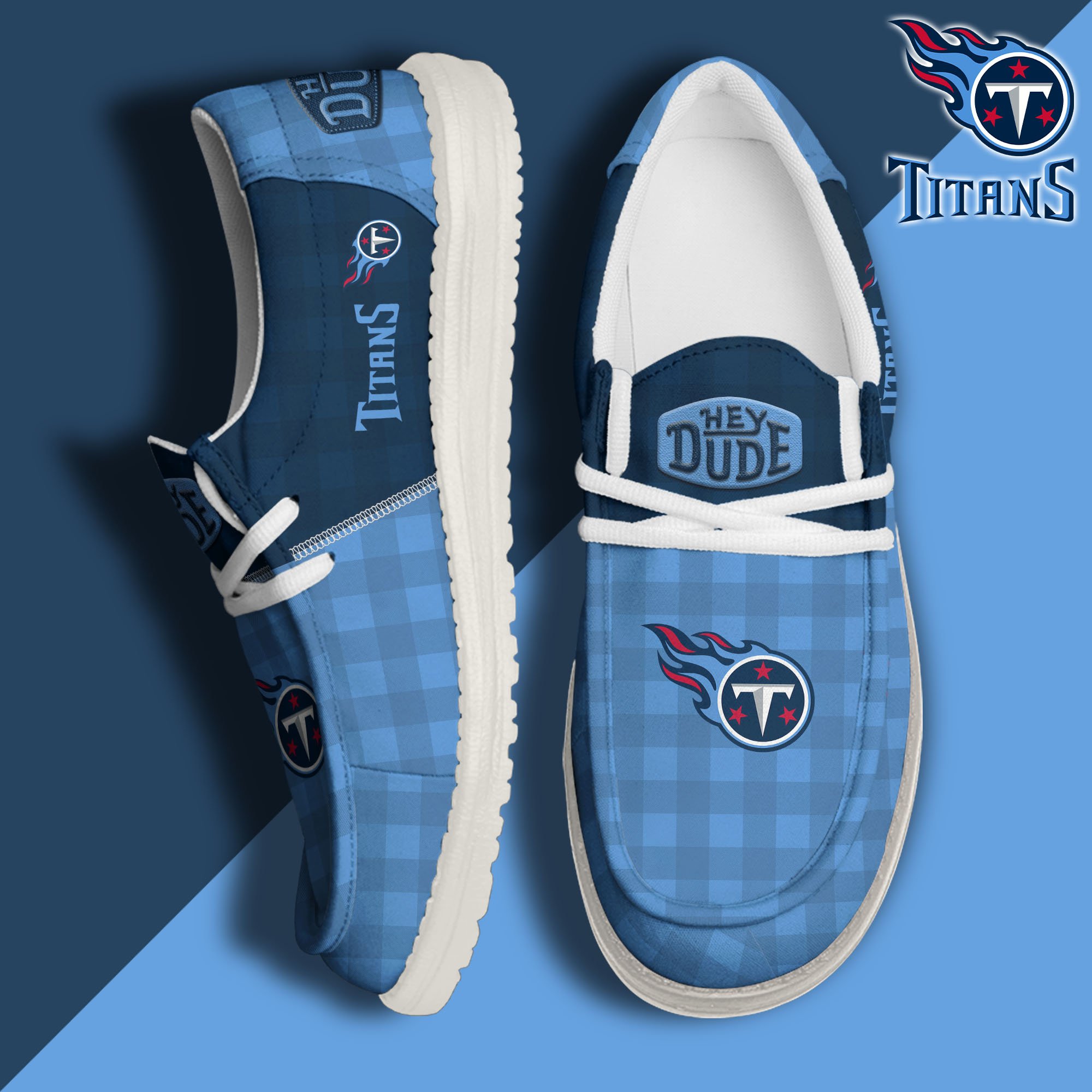 Tennessee Titans Personalized Hey Dude Shoes For Men And Women Calebmatthewhans