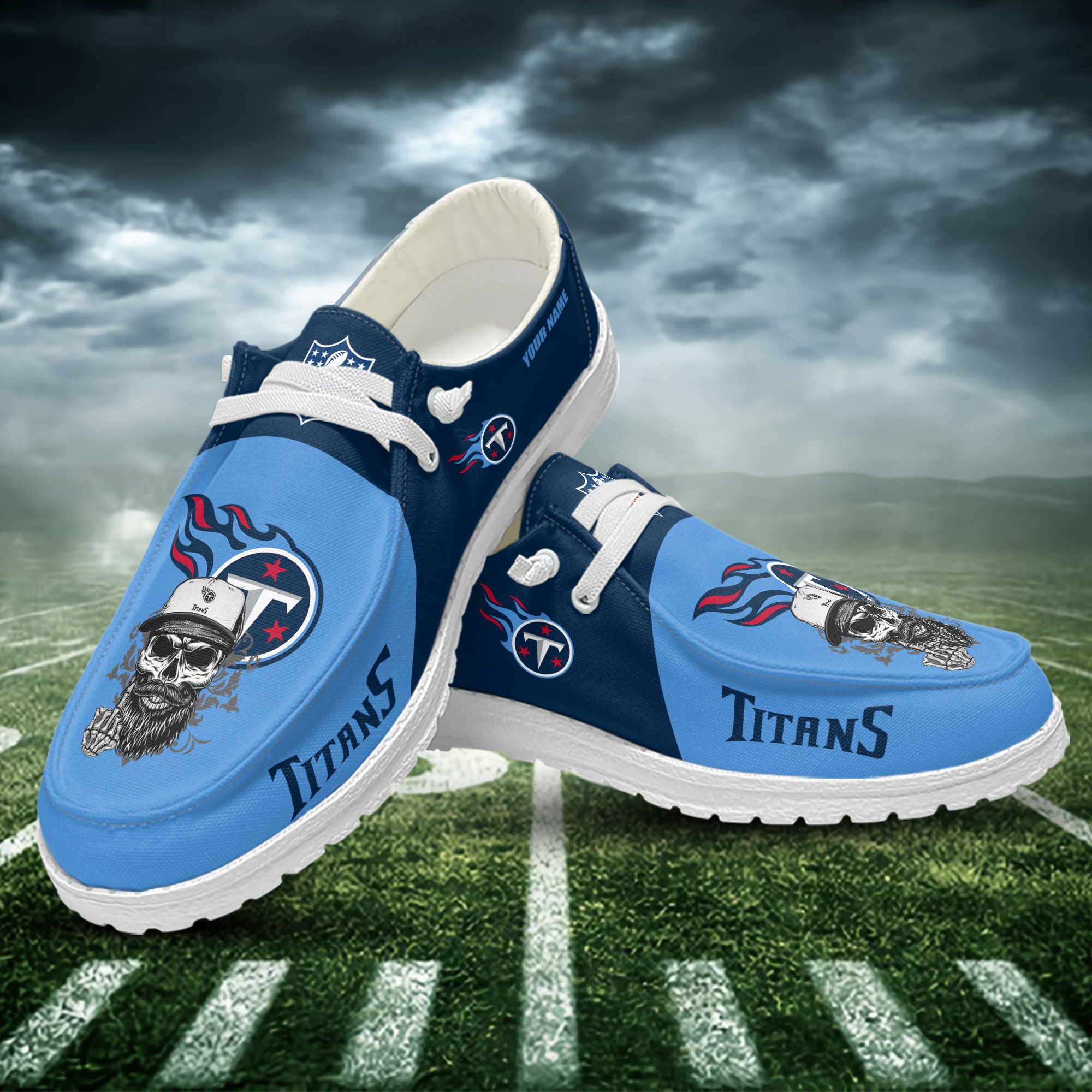 Tennessee Titans Personalized Hey Dude Shoes For Men And Women Calebmatthewhans