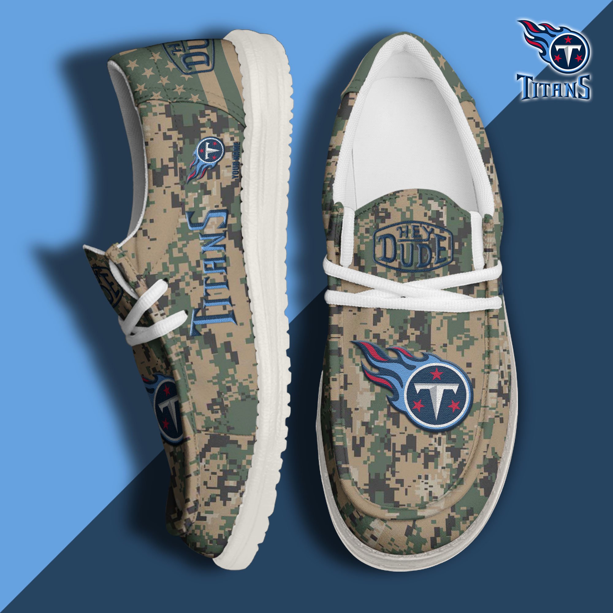 Tennessee Titans Personalized Hey Dude Shoes For Men And Women Calebmatthewhans