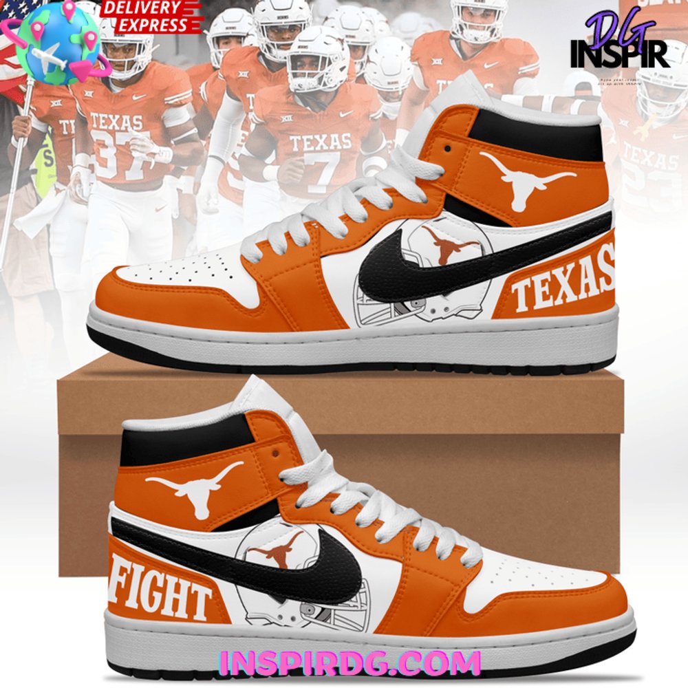 Texas Longhorns AJ1 High Sneakers Shoes For Men And Women Calebmatthewhans
