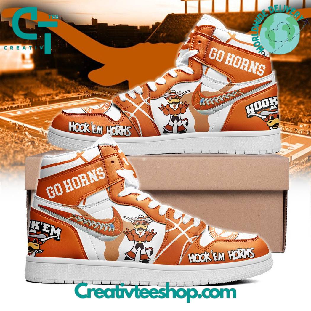 Texas Longhorns AJ1 High Sneakers Shoes For Men And Women Calebmatthewhans