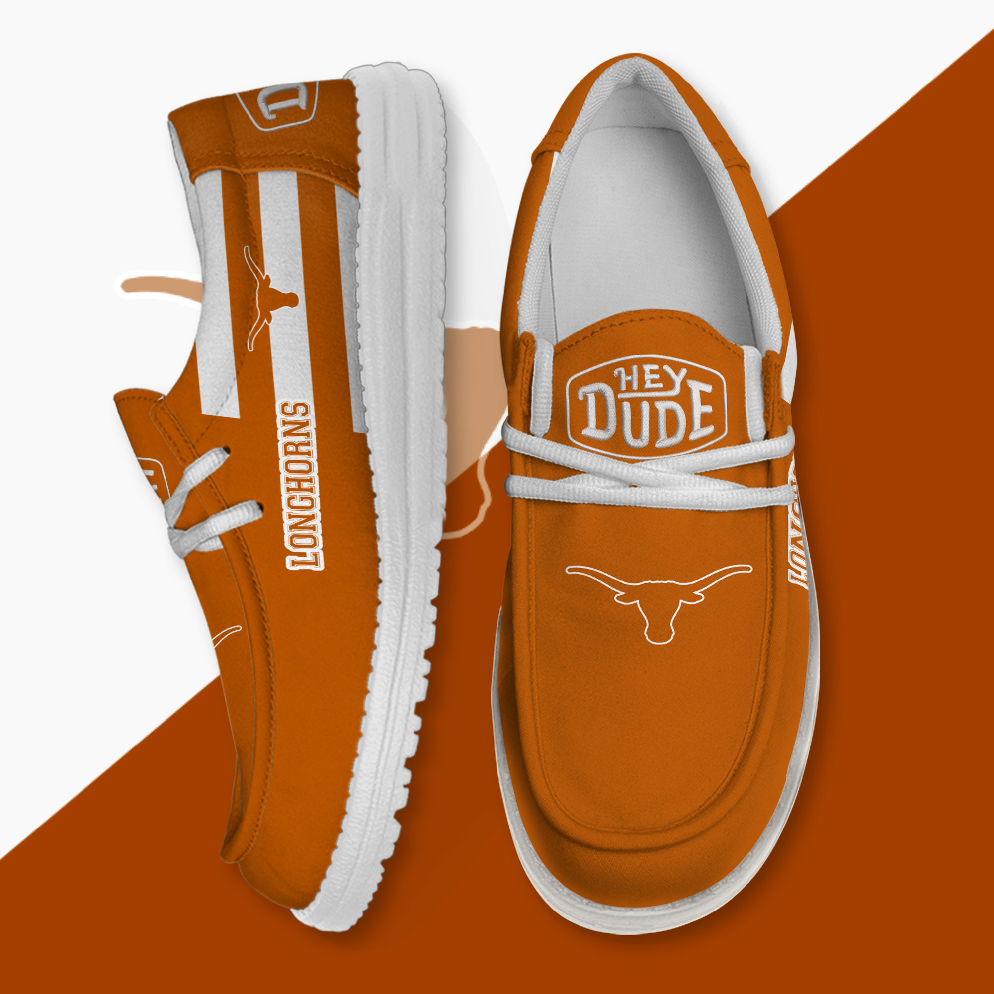 Texas Longhorns Personalized Hey Dude Shoes For Men And Women Calebmatthewhans