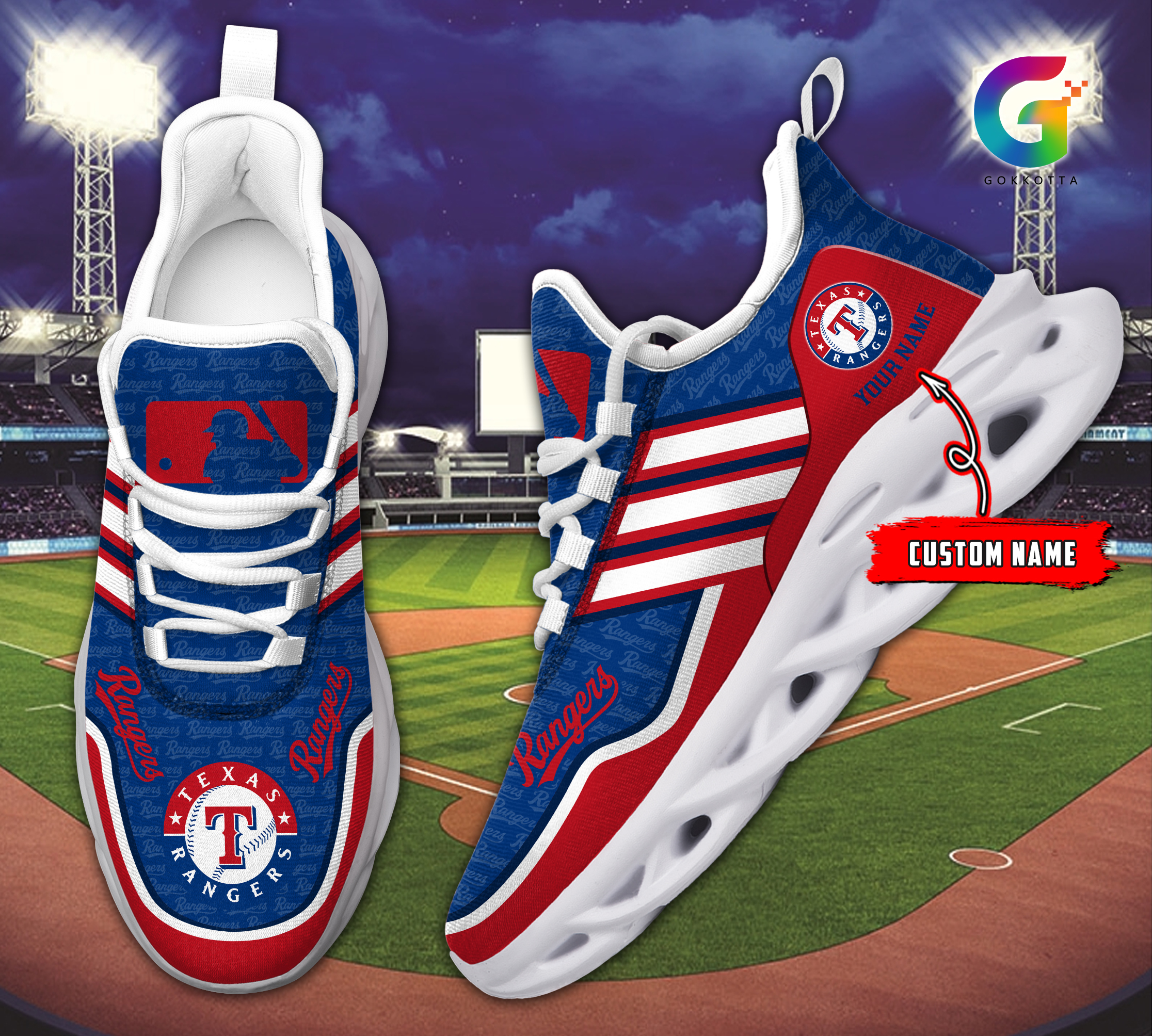 Texas Rangers MLB Max Soul Shoes Sneakers For Men And Women Calebmatthewhans