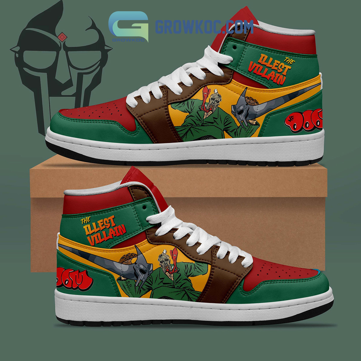 The Illest Villain AJ1 High Sneakers Shoes For Men And Women Calebmatthewhans