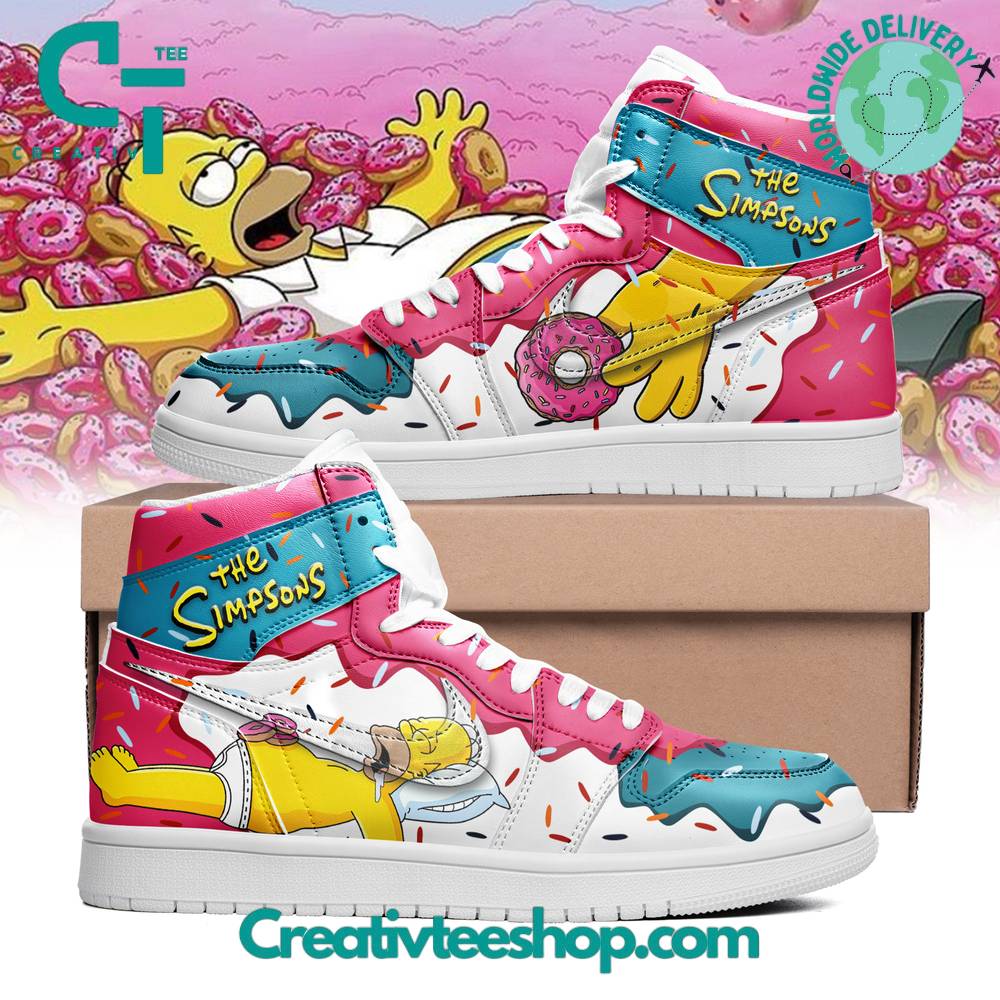 The Simpsons AJ1 High Sneakers Shoes For Men And Women Calebmatthewhans
