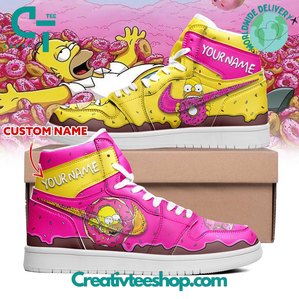 The Simpsons AJ1 High Sneakers Shoes For Men And Women Calebmatthewhans