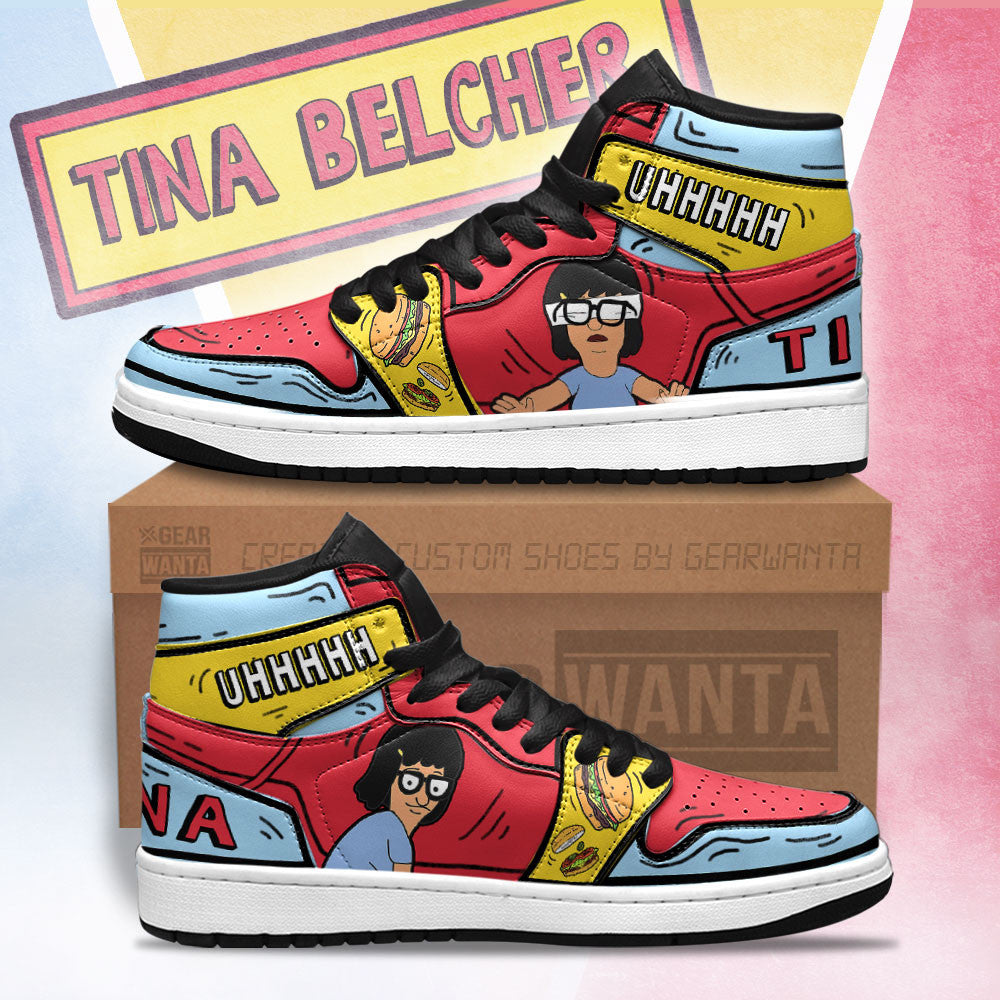 Tina Bob’s Burger AJ1 High Sneakers Shoes For Men And Women Calebmatthewhans