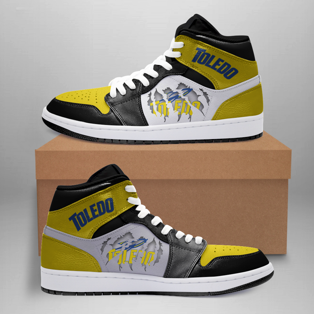 Toledo Rockets AJ1 High Sneakers Shoes For Men And Women Calebmatthewhans