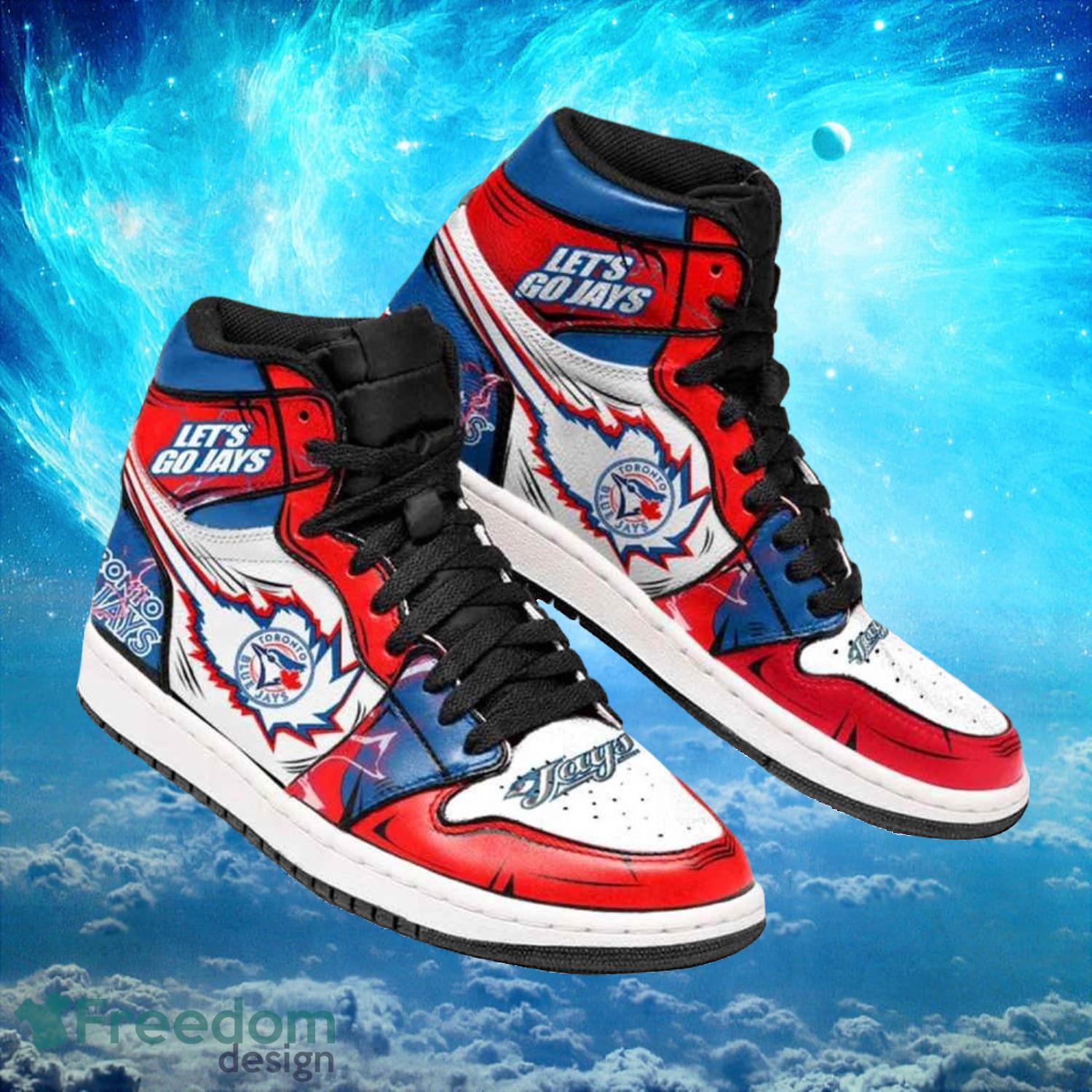 Toronto Blue Jays AJ1 High Sneakers Shoes For Men And Women Calebmatthewhans