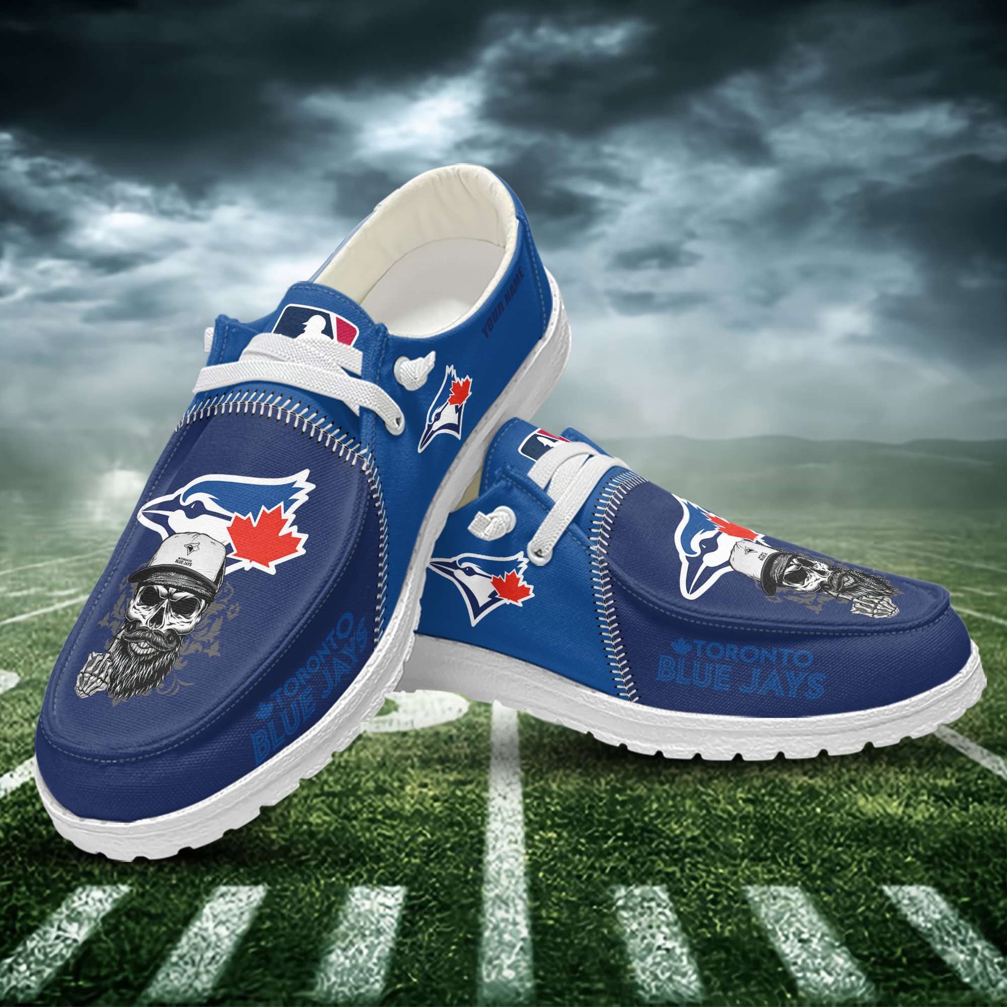 Toronto Blue Jays Personalized Hey Dude Shoes For Men And Women Calebmatthewhans