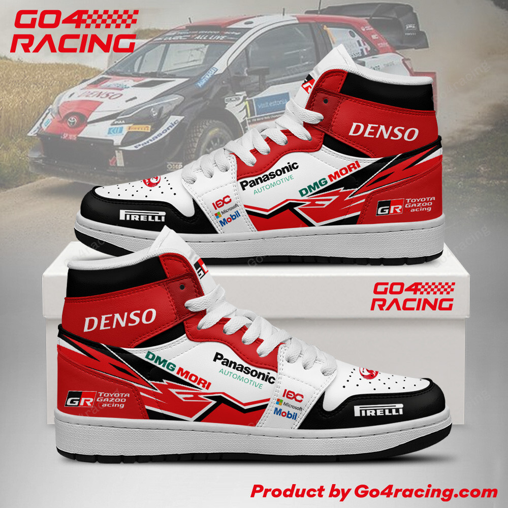Toyota Gazoo AJ1 High Sneakers Shoes For Men And Women Calebmatthewhans