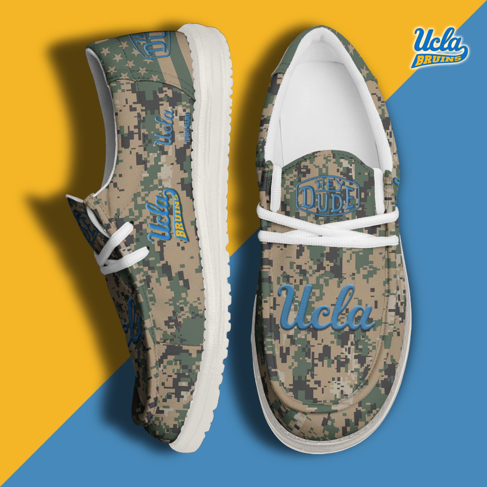 UCLA Bruins Personalized Hey Dude Shoes For Men And Women Calebmatthewhans