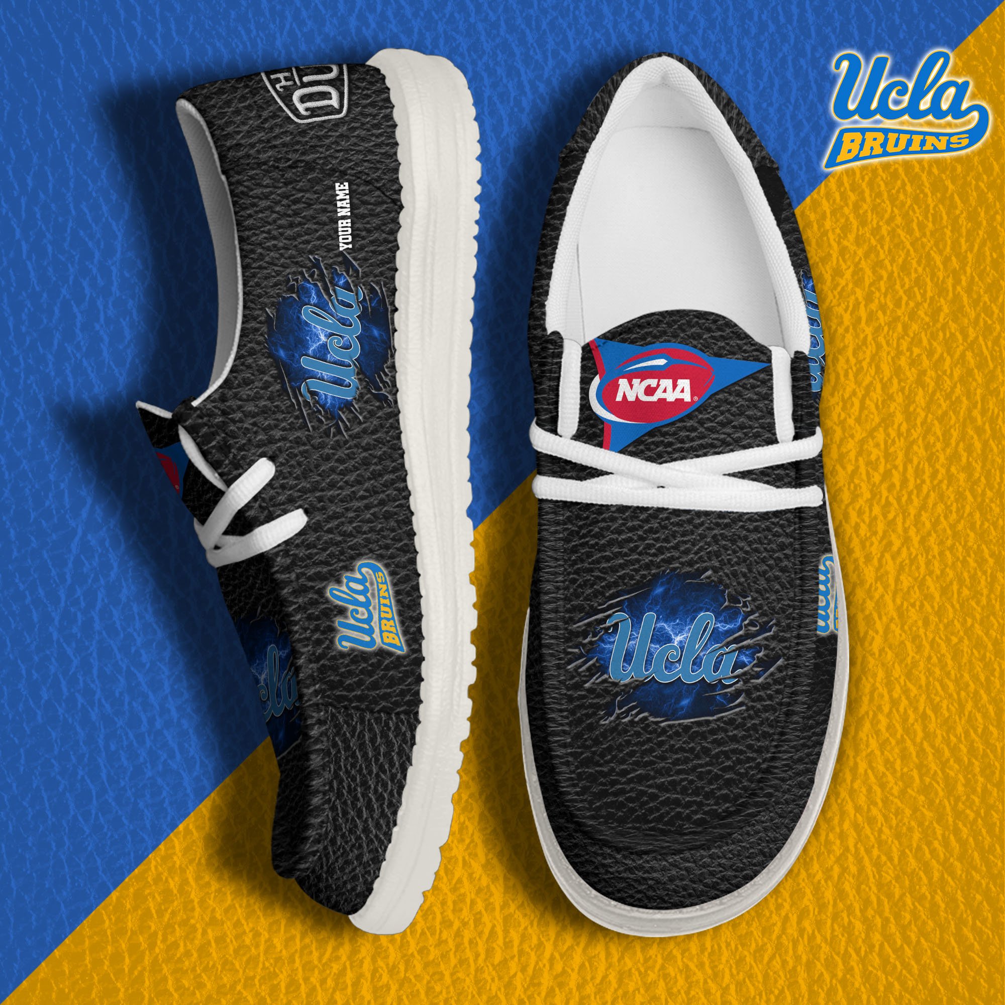 UCLA Bruins Personalized Hey Dude Shoes For Men And Women Calebmatthewhans