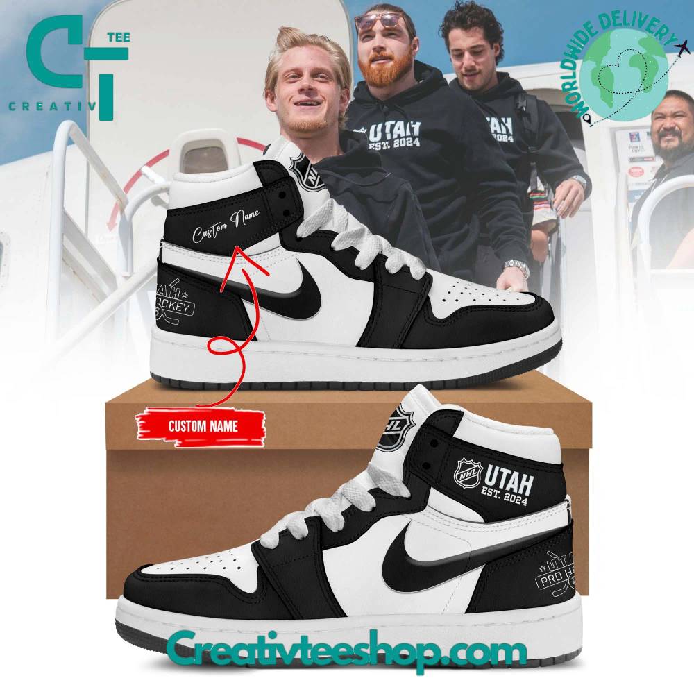 Utah Hockey Club AJ1 High Sneakers Shoes For Men And Women Calebmatthewhans