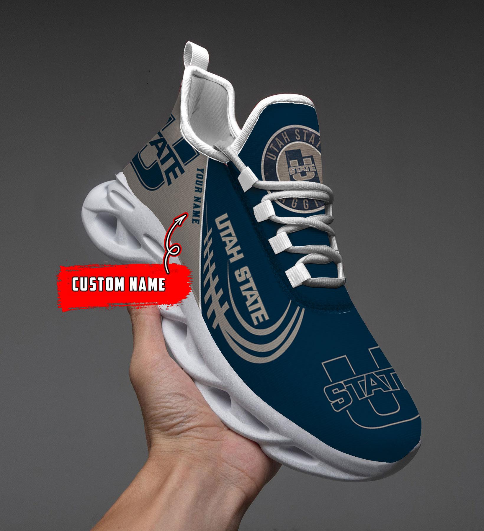 Utah State Aggies Max Soul Shoes Sneakers For Men And Women Calebmatthewhans