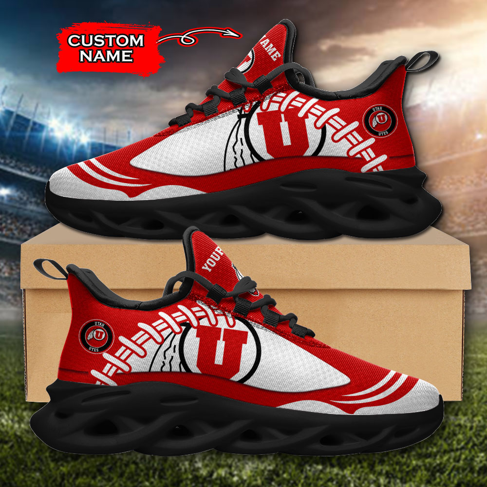 Utah Utes NCAA Max Soul Shoes Sneakers For Men And Women Calebmatthewhans