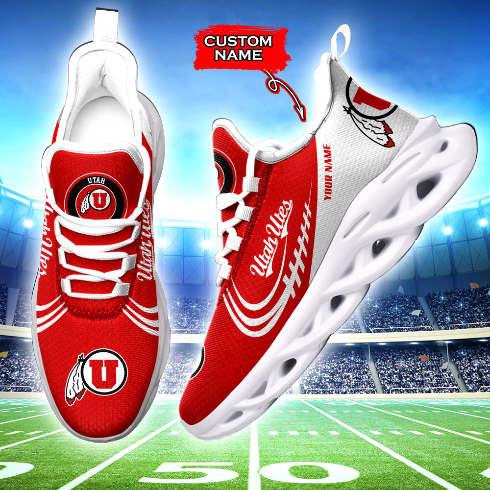 Utah Utes NCAA Max Soul Shoes Sneakers For Men And Women Calebmatthewhans
