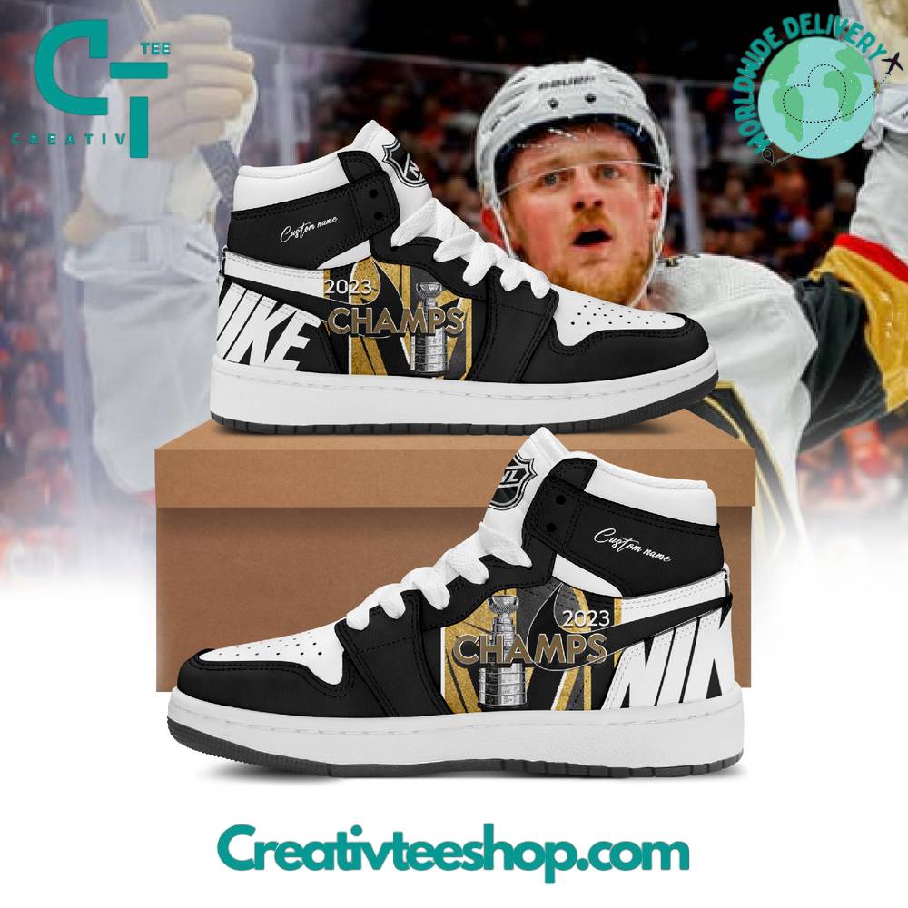 Vegas Golden Knights AJ1 High Sneakers Shoes For Men And Women Calebmatthewhans